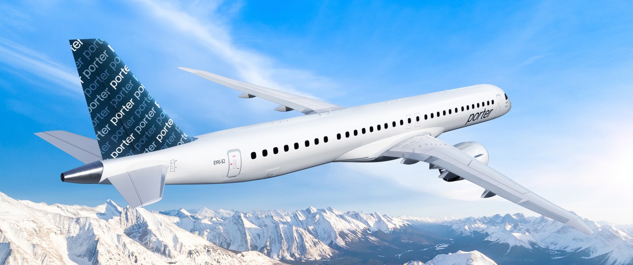 Embraer E195-E2: Mit den Fliegern will Porter in Nordamerika expandieren.