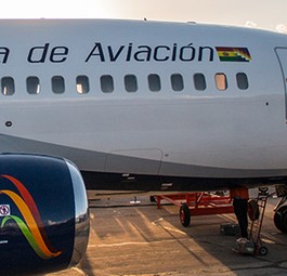Jet von Boliviana: Die Flotte ist in die Jahre gekommen.
