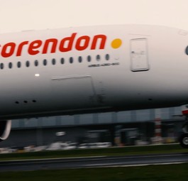 Der gemietete Airbus A350 in einem Video Corendon Dutch: Auf den Geschmack gekommen.