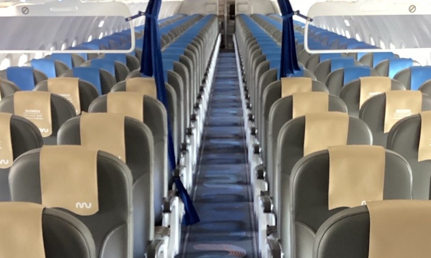 Blick in die neugestaltete Marabu-Kabine: Bis zum Sommer soll die gesamte Flotte vereinheitlicht sein.