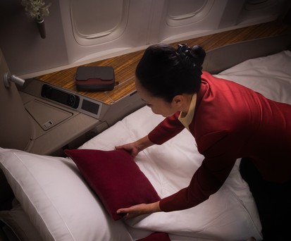 Die aktuelle First Class bei Cathay Pacific: Wird aussortiert.