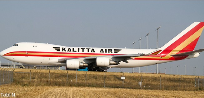 Boeing 747 von Kalitta Air in Leipzig/Halle