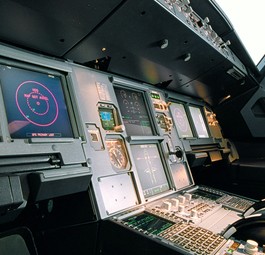 Cockpit der Airbus A320-Familie: Zielort war nicht im Bordsystem eingetragen