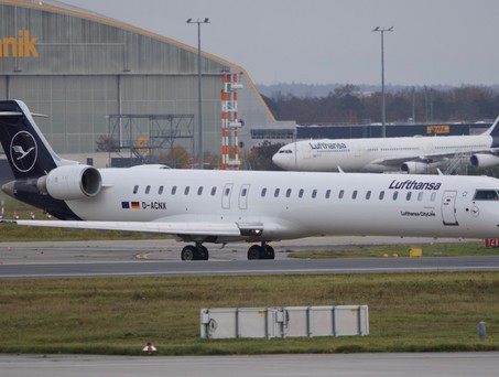 Bombardier CRJ 900 von Lufthansa Cityline: Hebt nicht mehr ab.