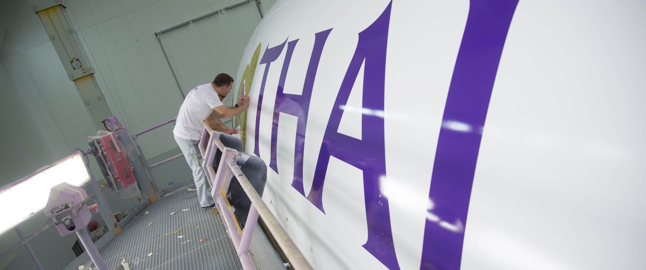 Flieger von Thai Airways in der Fertigung: Staatliche Untersuchung kritisieren die Einflottung von Airbus A340.