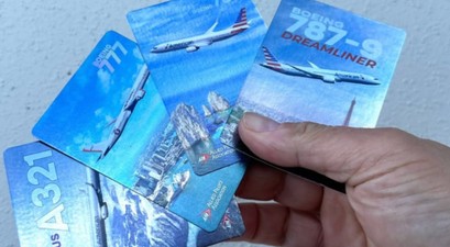 Sammelkarten für American Airlines: Von der Gewerkschaft in den Umlauf gebracht