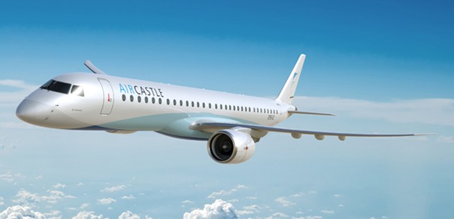 Das Leasingunternehmen Aircastle bestellt 15 Embraer-E190-E2 sowie 10 E195-E2 und Kaufrechte für 25 weitere.