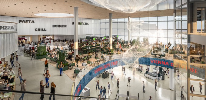 Herzstück der Modernisierung des Flughafens Wien-Schwechat ist die geplante Süderweiterung mit einem neuen Gebäude mit ...