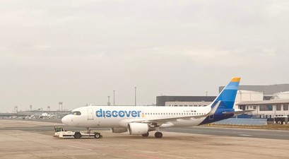 Airbus A320 von Discover: Die Airline soll helfen, die Folgen des STreiks zu mildern.