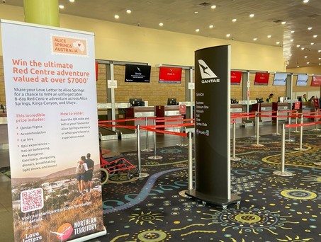Alice Springs Airport Check-In: Der Airport hat ein akutes Schlangenproblem.