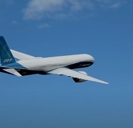 777X in der Luft: Hierbei handelt es sich um ein Modellflugeuzg.