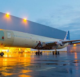 A350 von Airbus: Noch unfertig.