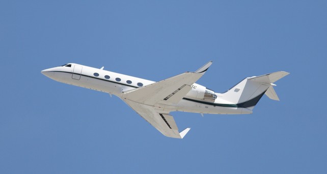 Gulfsream IV im Flug: Seit Ende Dezember wird ein Flugzeug des Typs in Guniea festgehalten.