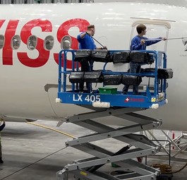 So putzt Swiss ihre Flugzeuge