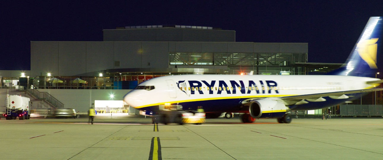 Ryanair-Flieger in Weeze: Nur noch drei Jets sind hier stationiert.