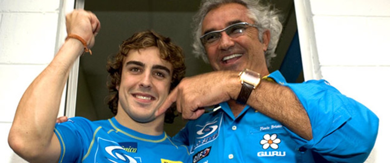 Briatore mit Formel-1-Fahrer Fernando Alonso: Bald hat er seine eigene Airline