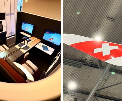 Business-Doppelsuite im Airbus A350 von Swiss: Neues Flugzeug, neues Interieur.