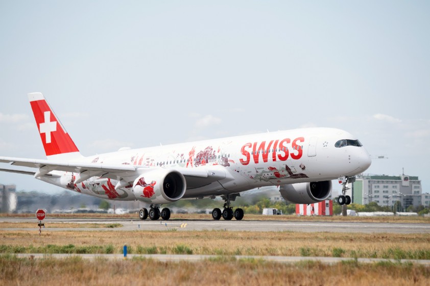 Airbus A350 von Swiss: Erstmals abgehoben.