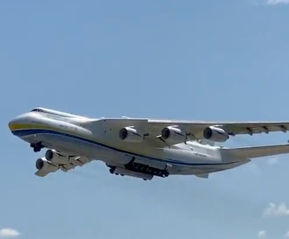 Antonov An-225 probt für ukrainischen Unabhängigkeitstag