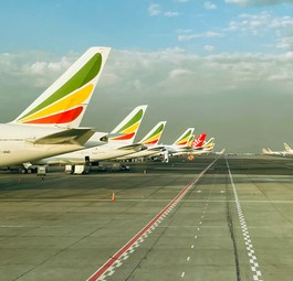 Jets von Ethiopian Airlines in Addis Abeba: Die Airline hat einen neuen starken Mann.
