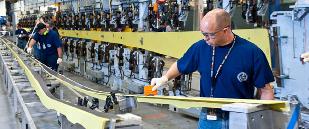 Produktion der Tragfläche der Boeing 737: Einige Teile kommen künftig aus Sheffield.