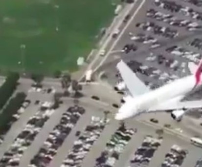 Spannende Perspektive einer A380-Landung