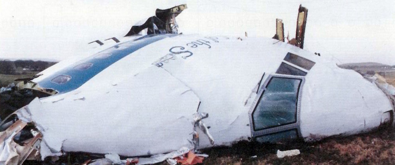 Das zertrümmerte Cockpit der Boeing 747 in Lockerbie: 259 Insassen starben und elf Menschen am Boden.