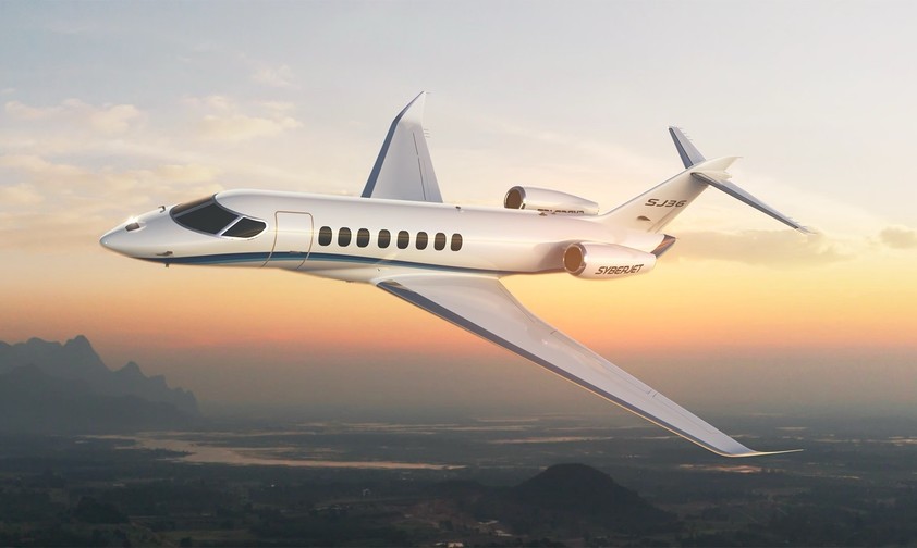 Animation des Syberjet SJ36: Die Flugzeuge sollen ab 2032 ausgeliefert werden.