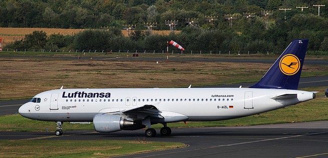 A320 am Flughafen Münster/Osnabrück: Lufthansa baut aus.