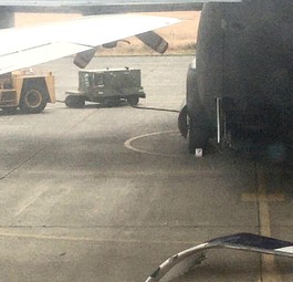 Das abgefallen Winglet: Bei der Kollision abgetrennt.