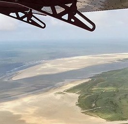 Flug mit Yourways über Sankt Peter-Ording: Die Airline macht nur noch Charter.