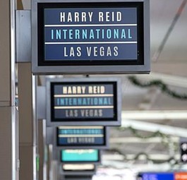 Harry Reid International Airport: der neue Name des Airports von Las Vegas.