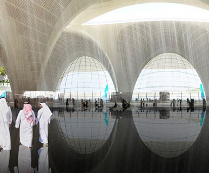 Wie auf diesem Bild soll der Flughafen Kuwait <a href="http://www.aerotelegraph.com/so-will-kuwait-seinen-flughafen-ausbauen">in Zukunft aussehen</a>. Zurzeit reicht es dagegen nur für den letzten Platz (76.) im Ranking mit einer Bewertung von 5,02.