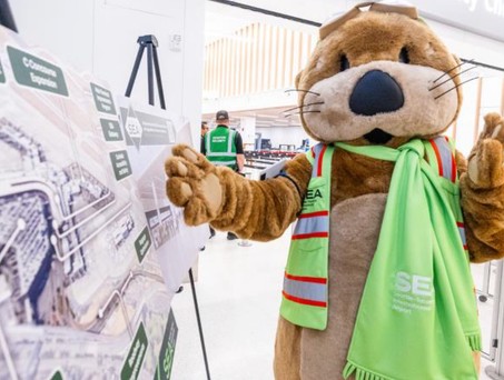 Jett, der Seeotter: Ob das Maskottchen hilft, den Namen SEA zu verbreiten?