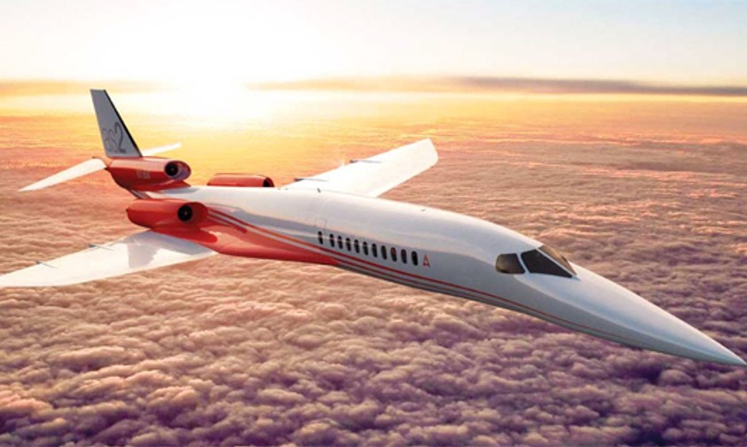 Das Konkurrenzprodukt, an dem Airbus mitarbeitet: Aerion AS2. Es soll etwas langsamer sein – dafür aber leiser.