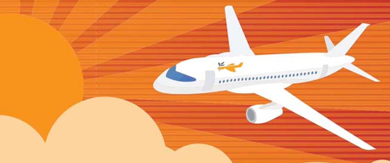 Flugzeug: Sicherer als die Fahrt in alten Schiffen.