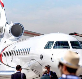 Platz 5: <strong>Dassault Aviation</strong>. Die Franzosen lieferten im vergangen Jahr 26 Flugzeuge aus. Sechs weniger als 2022.
