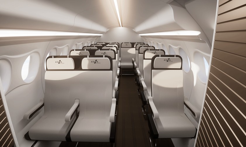 Aura Aero Kabine der Era: So sieht die Kabine mit 19 Sitzen aus.