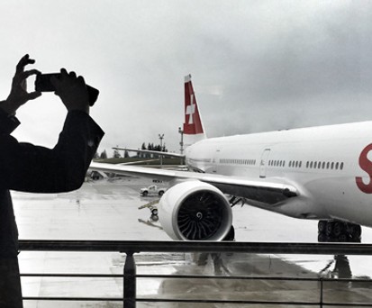 Harry Hohmeister ist stolz: Der abtretende Swiss-Chef holte die erste Boeing 777-300ER in Seattle ab.