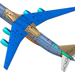Grafik des Zentralen Aerohydrodynamischen Instituts: So soll der An-124-Ersatz, der Elefant, aussehen.