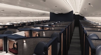 So wird es im Oberdeck aussehen: 106 Sitze nur in der Business Class.