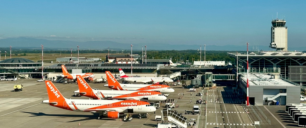 Flughafen Basel/Mulhouse: Easyjet ist eindeutig Marktführer.