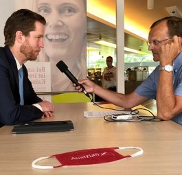 Alexis von Hoensbroech (links) im Gespräch mit Michael Csoklich