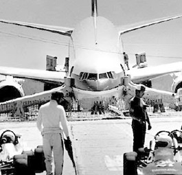 Die Boeing 767 von Air Canada nach der Landung: Sie bekam den Übernamen Gimli Glider.