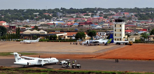 Flughafen Juba: Die Ziele sind eingeschränkt.