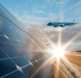 klm embraer e195 klm solarpark