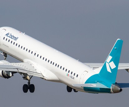Embraer E195 von Air Dolomiti: Solch ein Jet fliegt bald für Austrian.