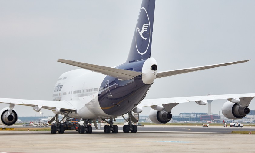 Boeing 747-400 von Lufthansa (hier auf einem Archivbild aus Frankfurt): Zwei waren nun in Manchester.