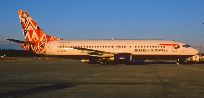 Von diesem Modell hatte British Airways einmal 39 Stück der Flotte. Die ersten waren 1991 zur Flotte gestoßen. Ende der Neunzigerjahren trugen auch sie die unbeliebte ethnische Bemalung auf der Heckflosse.