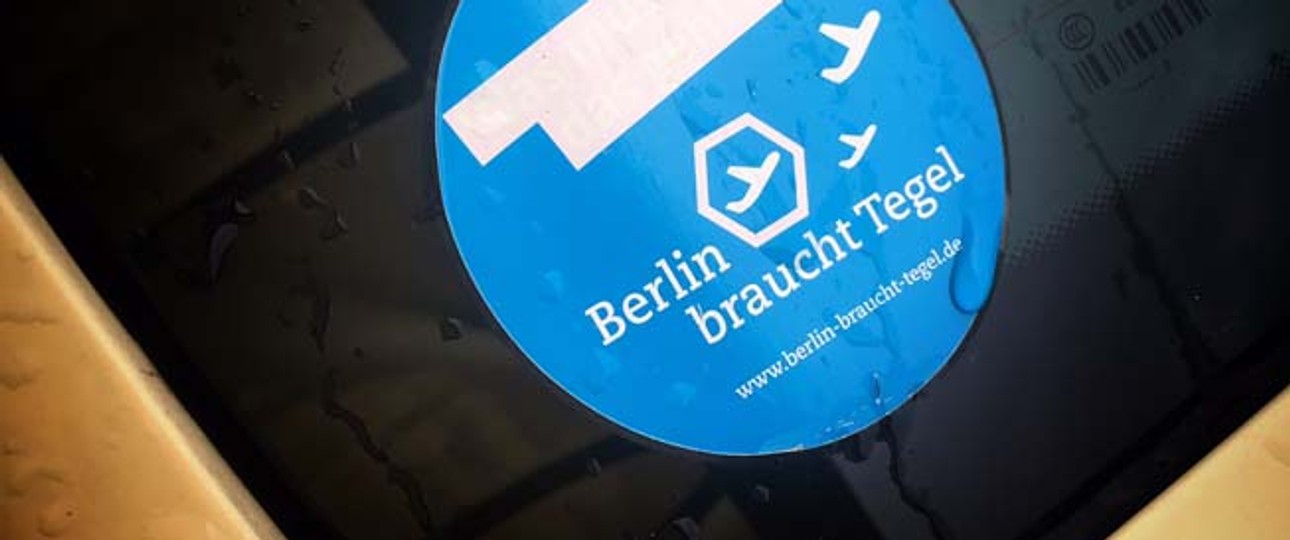 Aufkleber der Befürworter: Sie sind die Sieger im Volksentscheid.